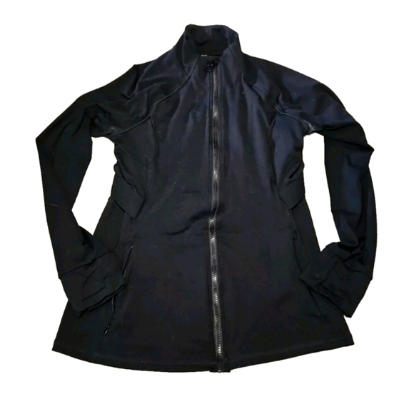 Fabletics Womens Black Trinity Performance Jacket  Lightweight Athletic Jacket M - Picture 10 of 13